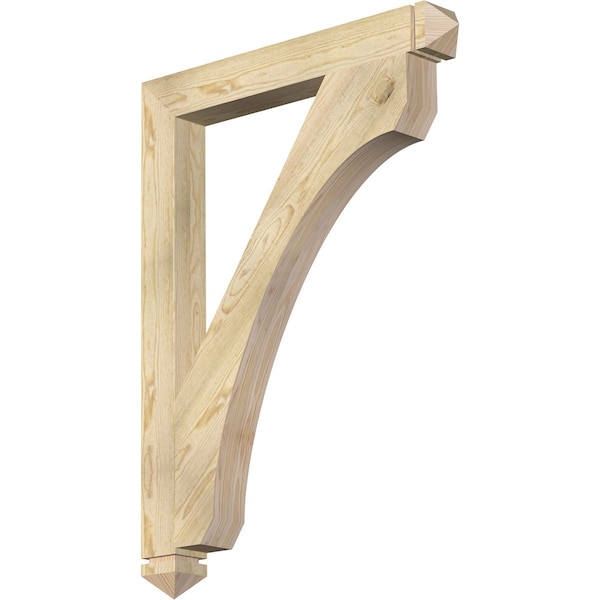 Ekena Millwork Legacy Arts & Crafts Rough Sawn Bracket, Douglas Fir, 4"W x 34"D x 46"H BKT04X34X46LEC03RDF - main
